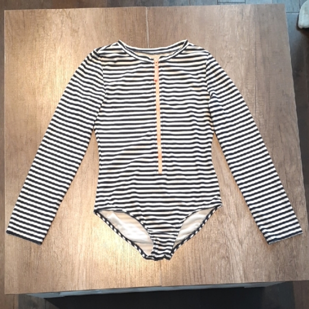 * Gap Kids striped long sleeve Rash Guard Swimsuit